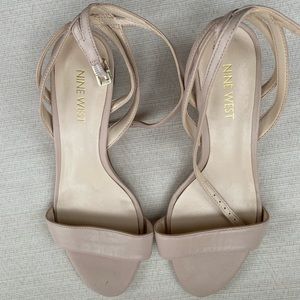 Nine West Low Heel Ankle Strap Wedges